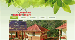 Desktop Screenshot of kandamathresort.com